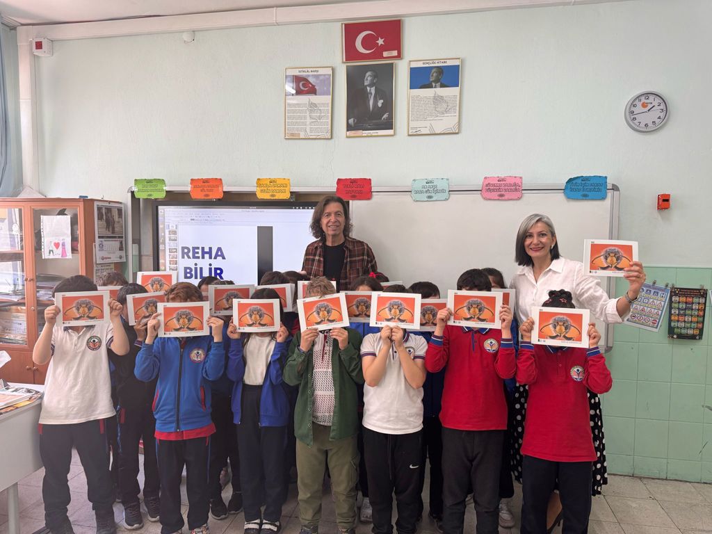 REHA BİLİR, OVA UN İLKOKULU ÖĞRENCİLERİ İLE BULUŞTU